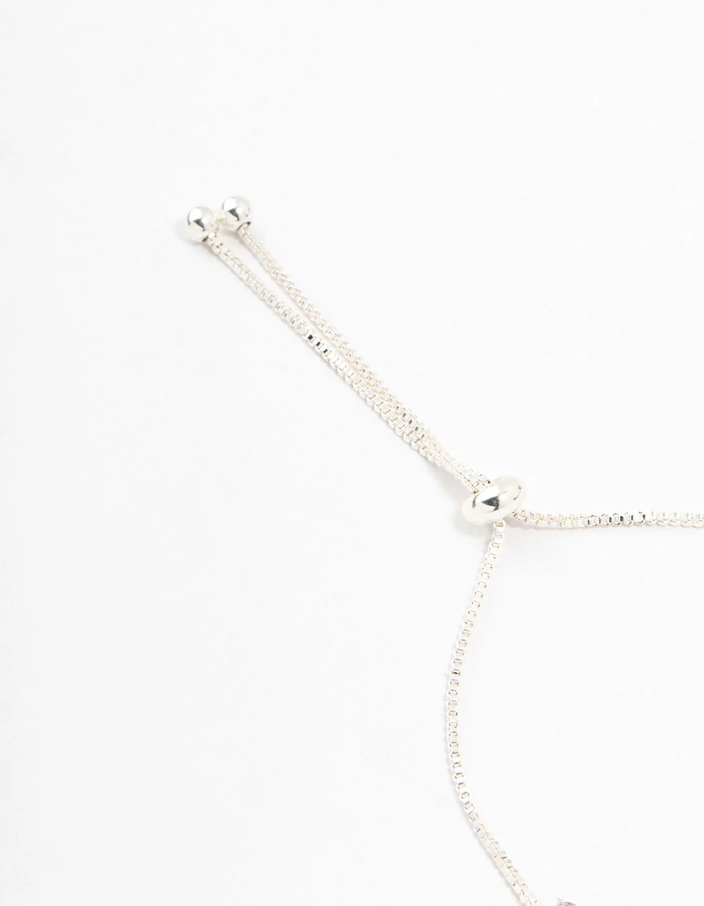 Silver Emerald Cubic Zirconia Toggle Bracelet - Image 3