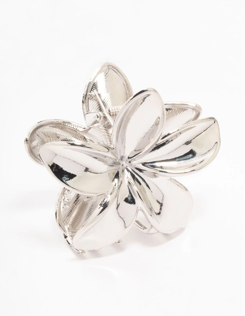 Silver Frangipani Claw Clip - Image 2