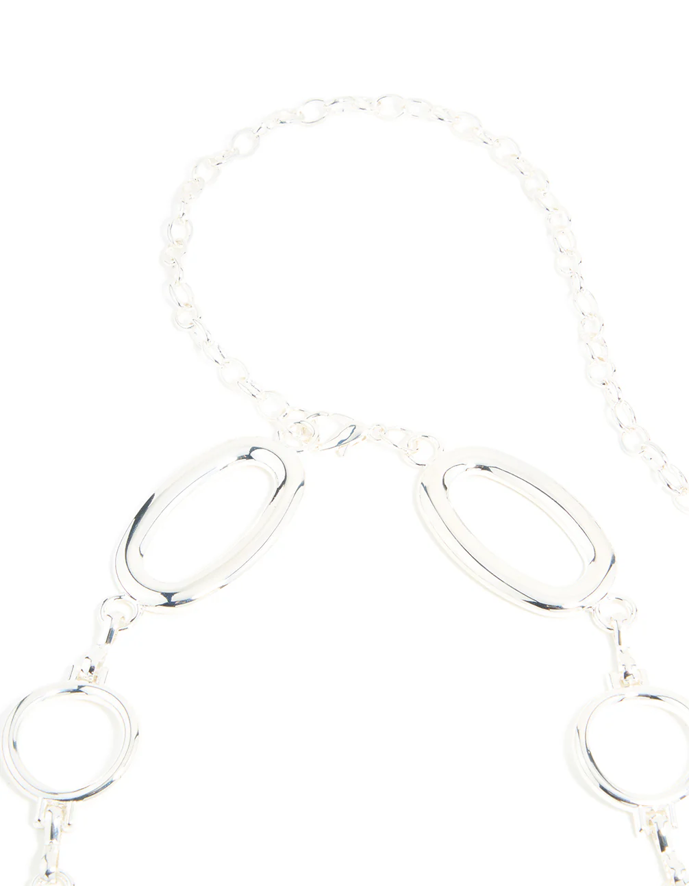 Silver Large Oval & Circle Belt - Image 3