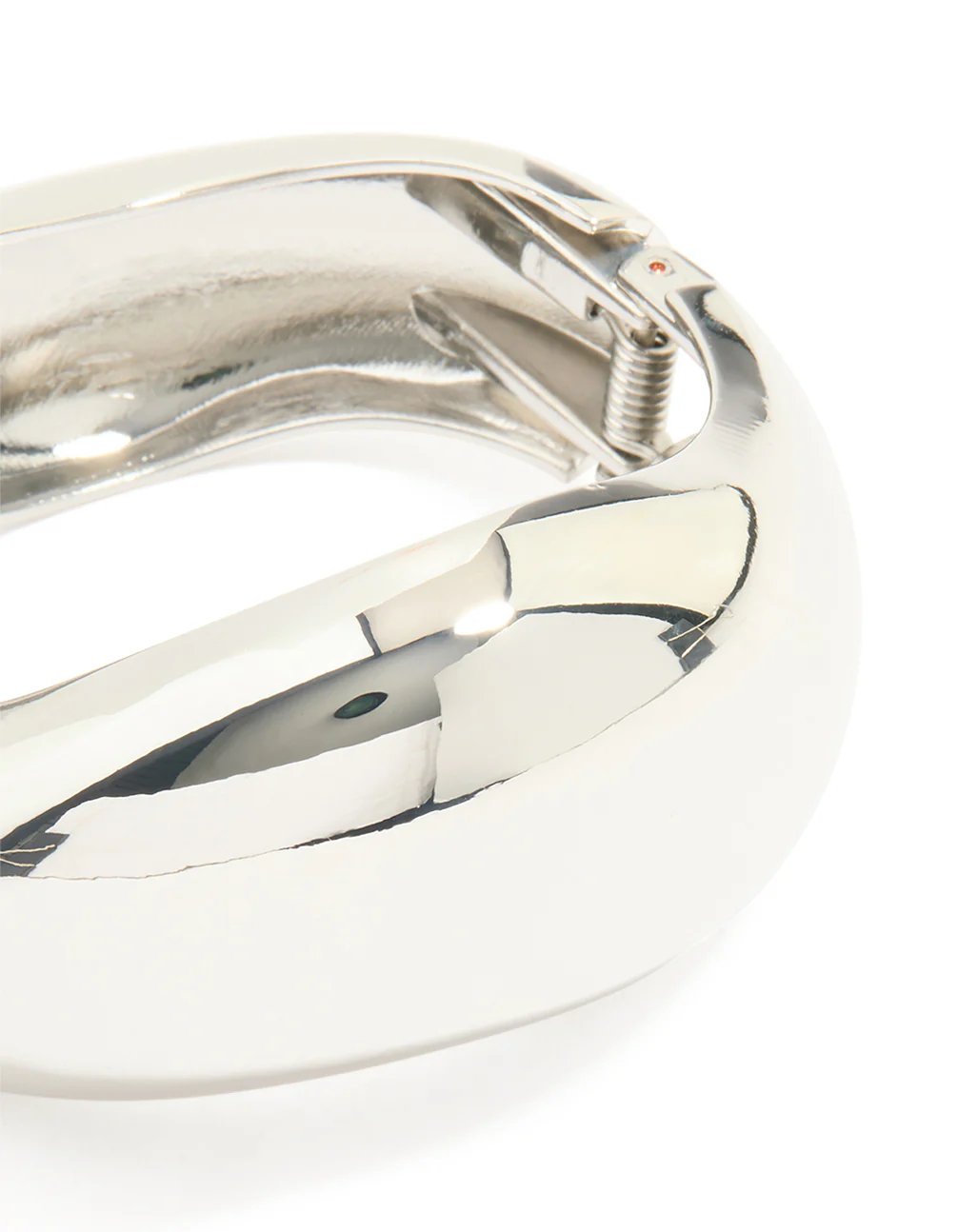 Silver Organic Small Wave Bangle - Image 2