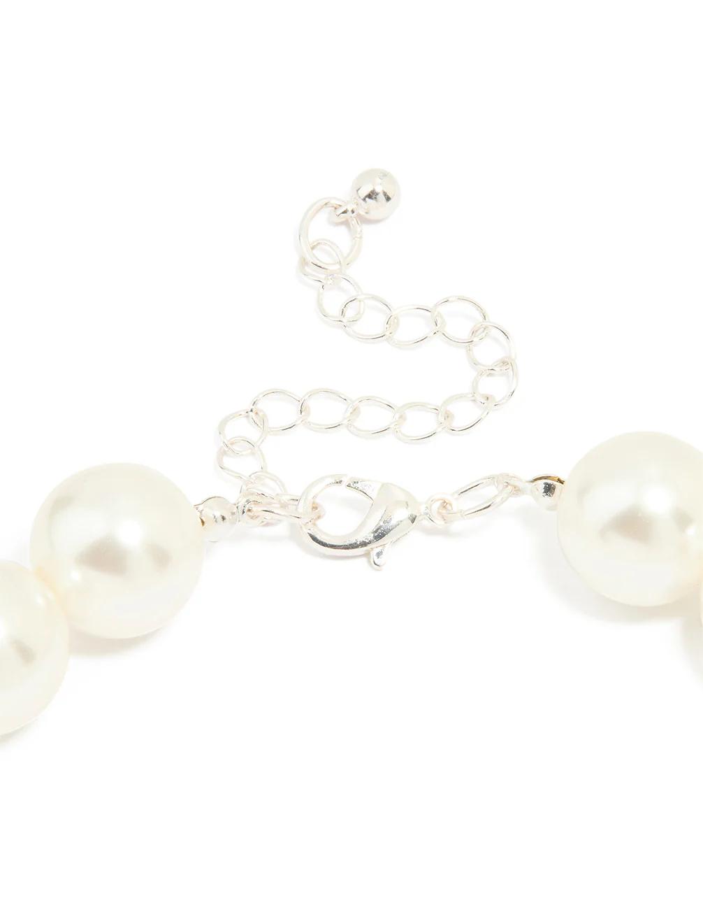 Silver Pearl Necklace - Image 3