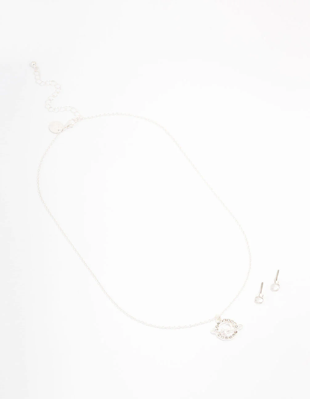 Silver Planet Diamante Jewellery Set - Image 2