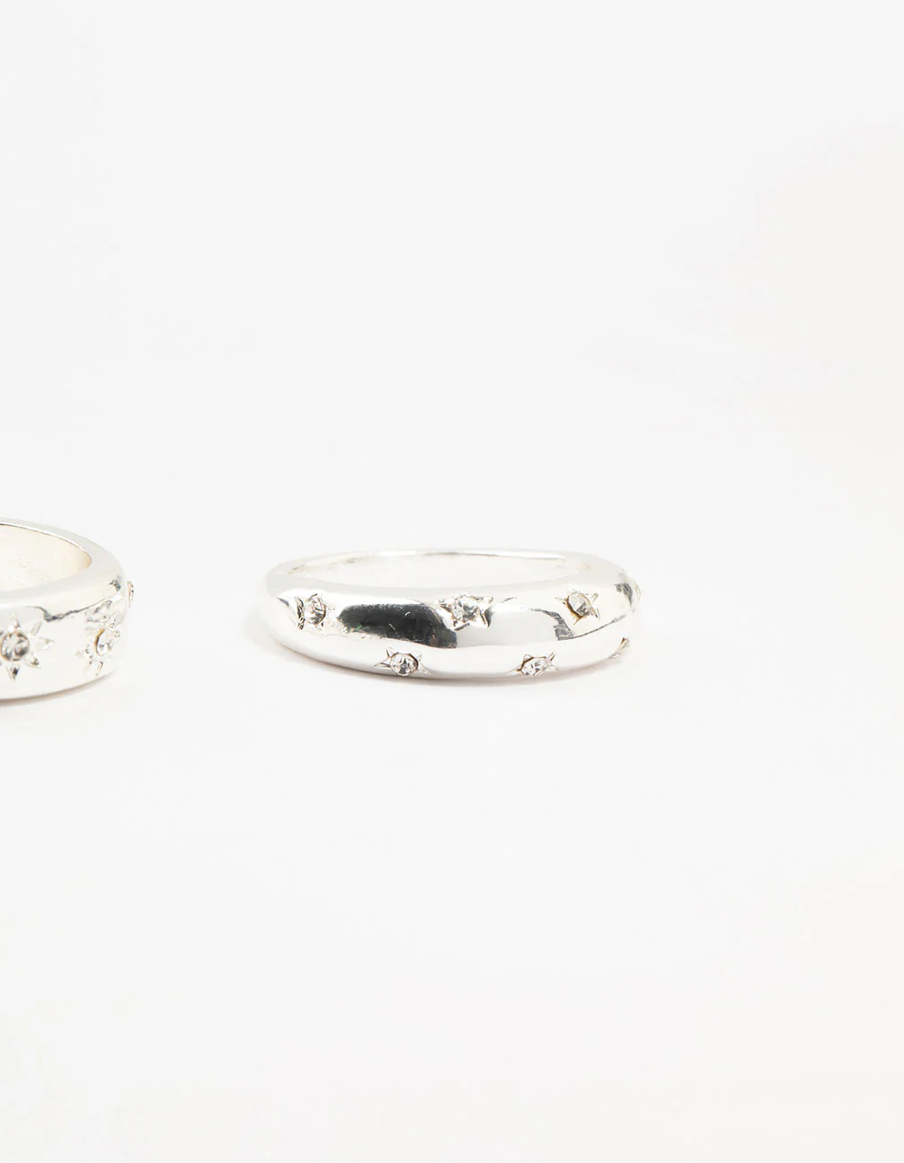 Silver Plated Celestial Star Rings 3-Pack - Image 3