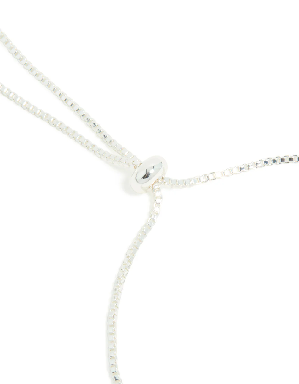 Silver Plated Cubic Zirconia Asymmetrical Toggle Bracelet - Image 4