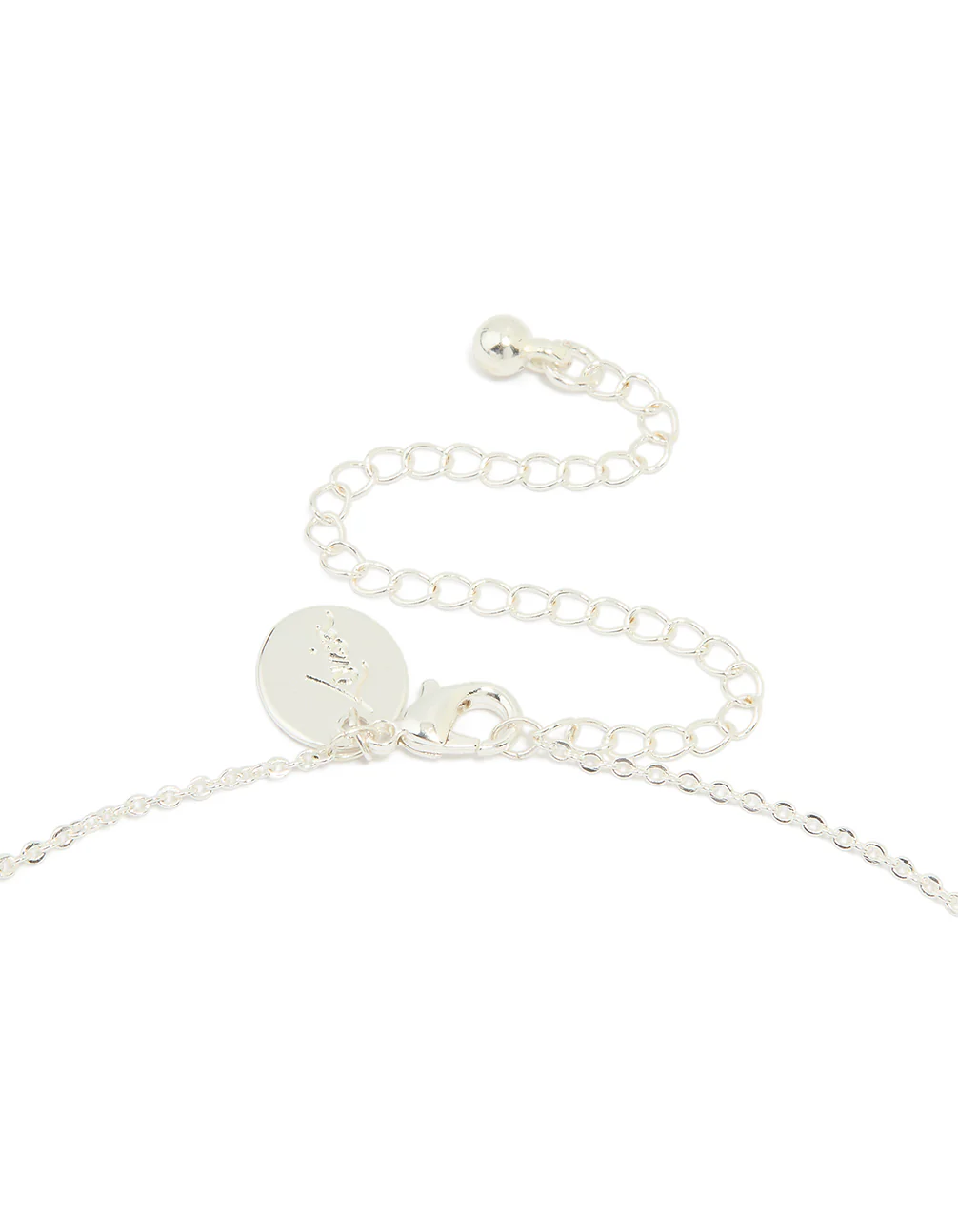 Silver Plated Cubic Zirconia Cherry Pendant Necklace - Image 3