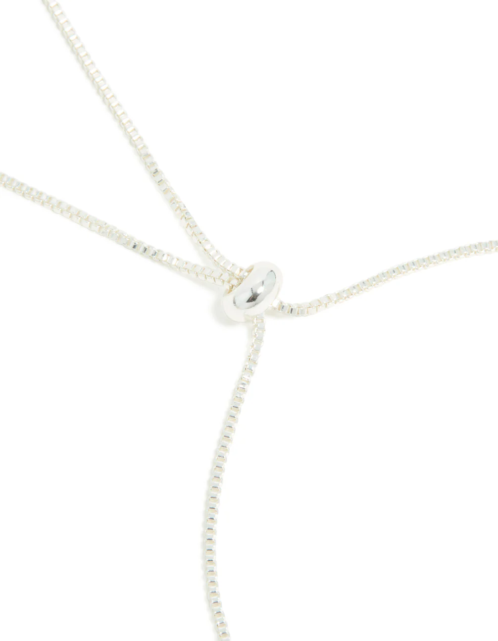 Silver Plated Cubic Zirconia Double Layered Toggle Bracelet - Image 4