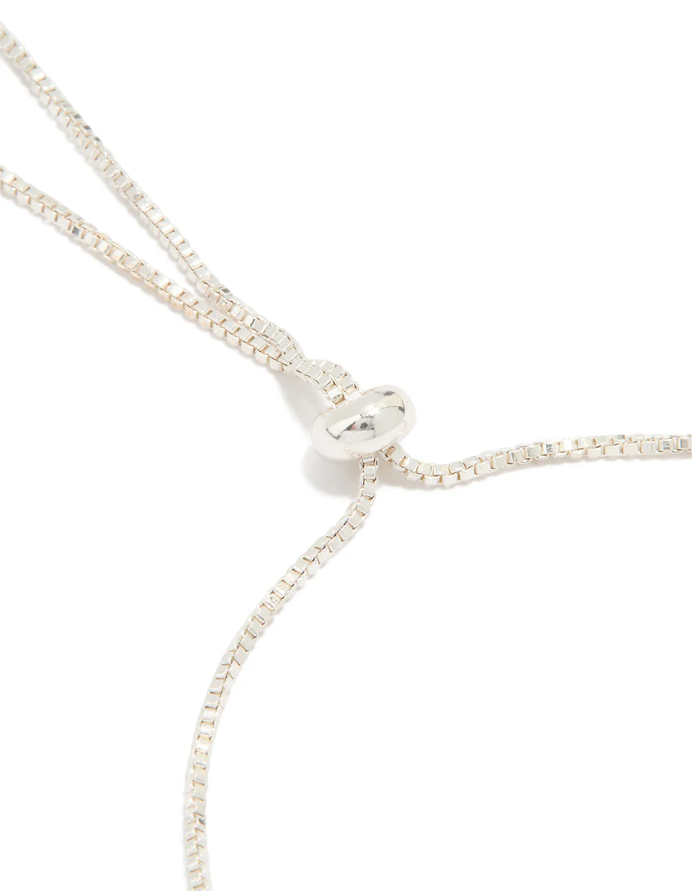 Silver Plated Cubic Zirconia Flower Toggle Bracelet - Image 3