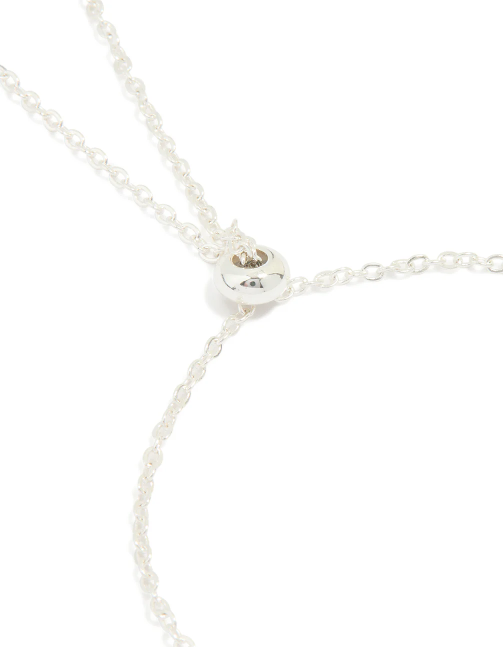 Silver Plated Cubic Zirconia Flower Trio Toggle Bracelet - Image 3