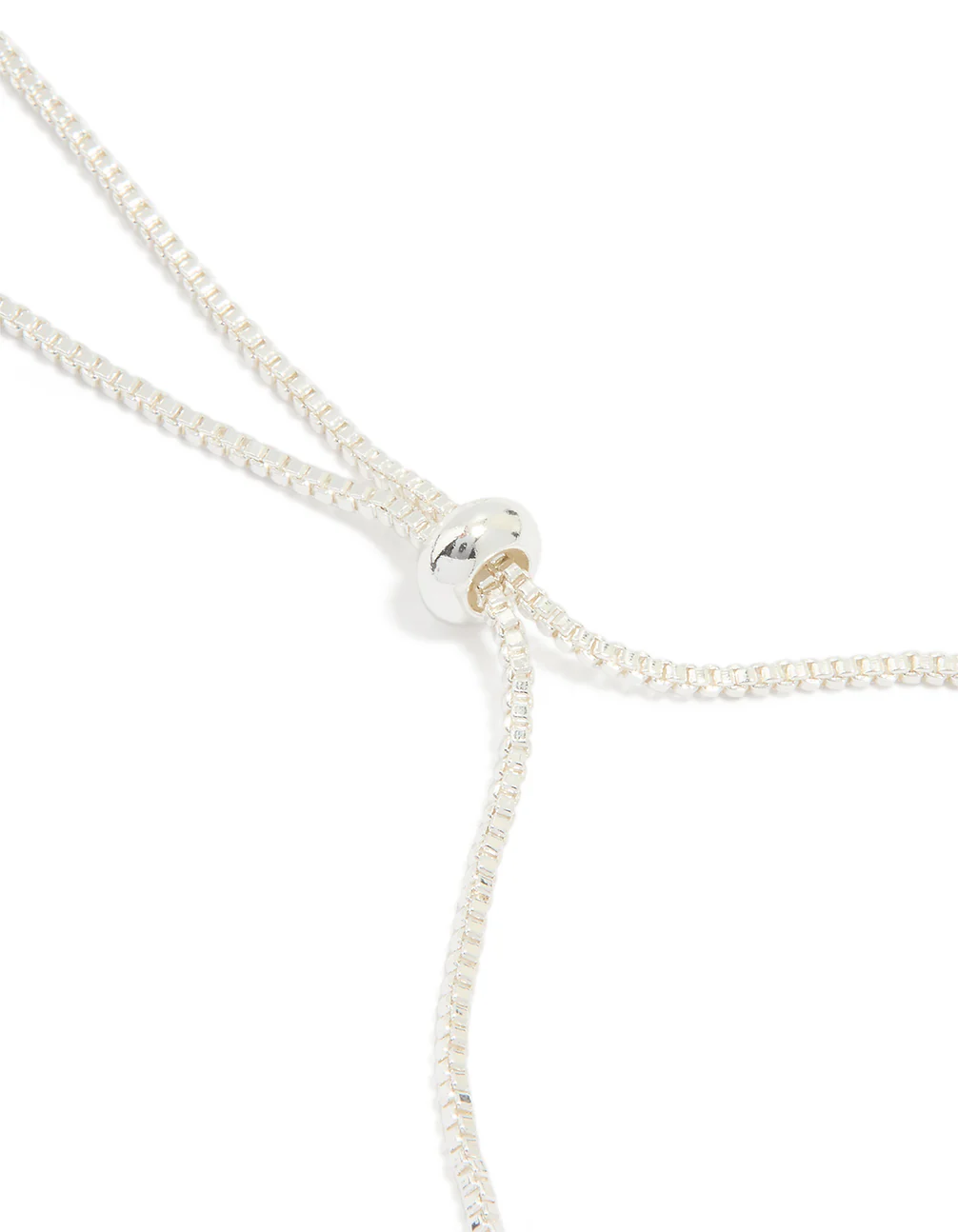Silver Plated Cubic Zirconia Mini Flower Toggle Bracelet - Image 3