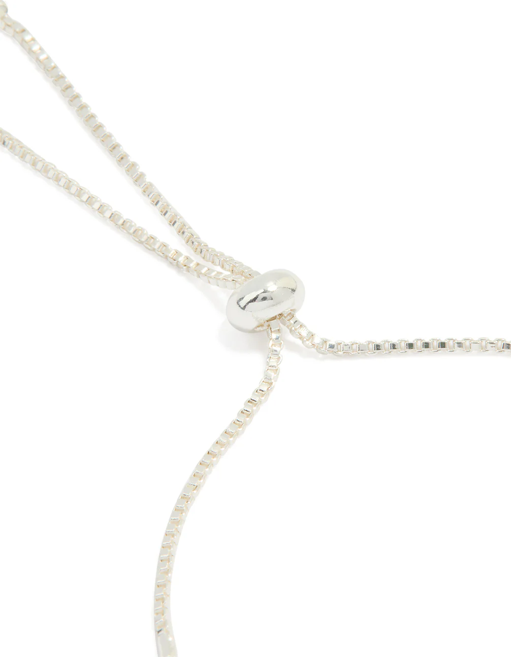 Silver Plated Cubic Zirconia Mini Heart Toggle Bracelet - Image 3