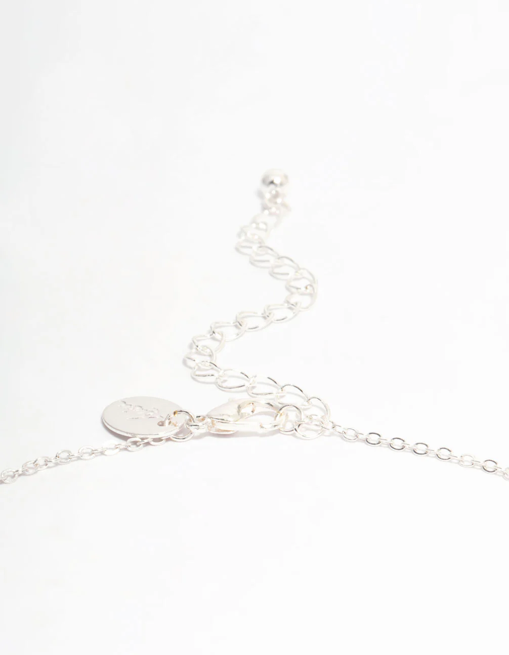 Silver Plated Cubic Zirconia Rondell Pendant Necklace - Image 3