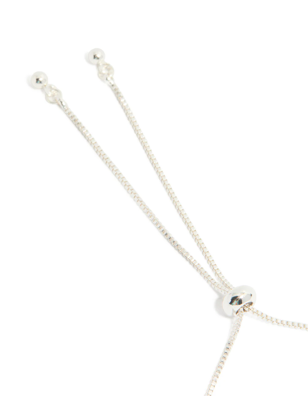 Silver Plated Cubic Zirconia Stone Flower Toggle Bracelet - Image 5
