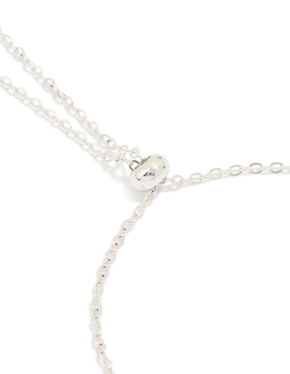 Silver Plated Diamante Rondell Toggle Bracelet - Image 3