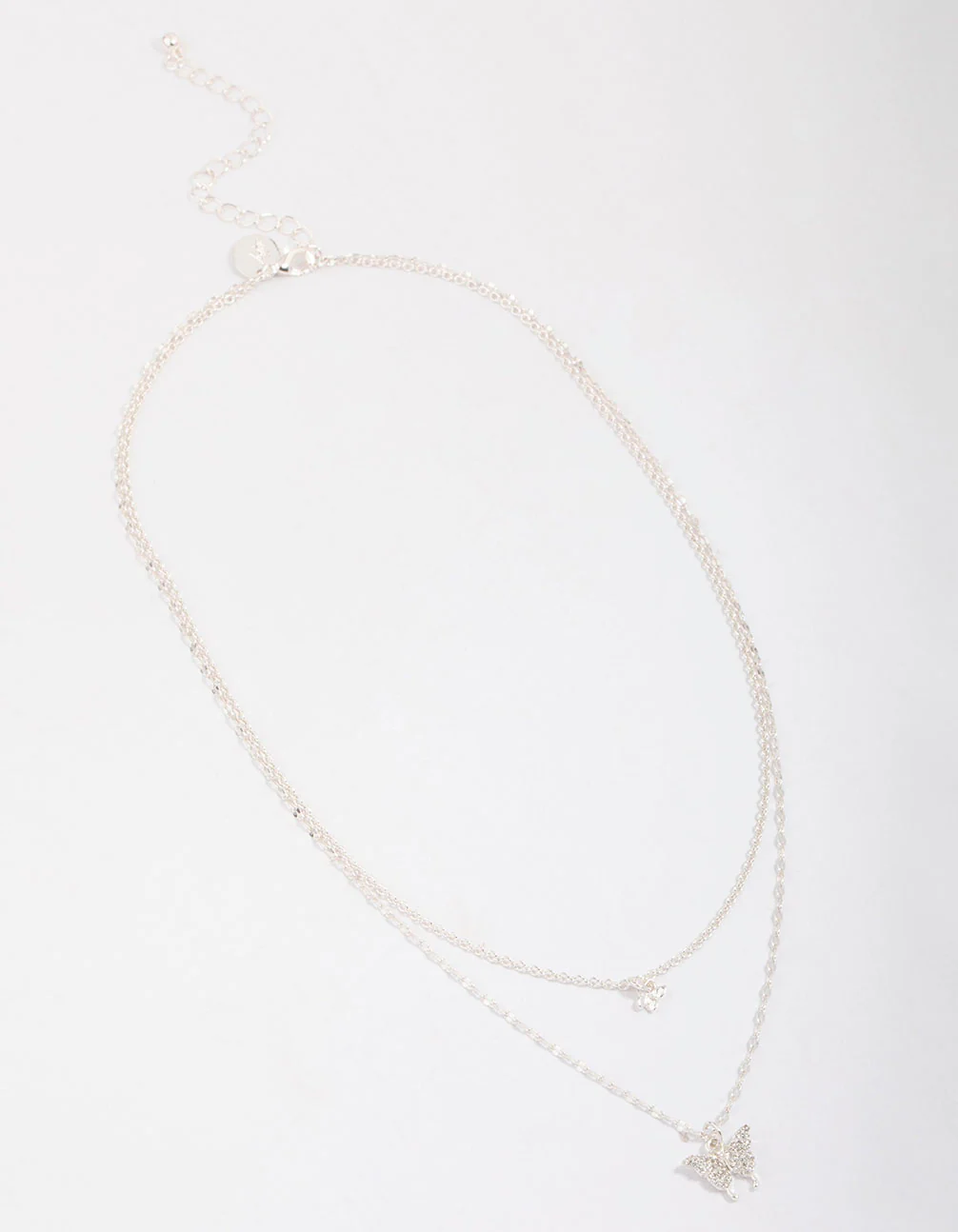 Silver Plated Graduating Butterfly Necklace - Image 3