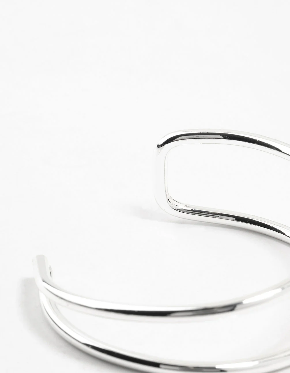 Silver Plated Open Wrist Cuff - Image 3