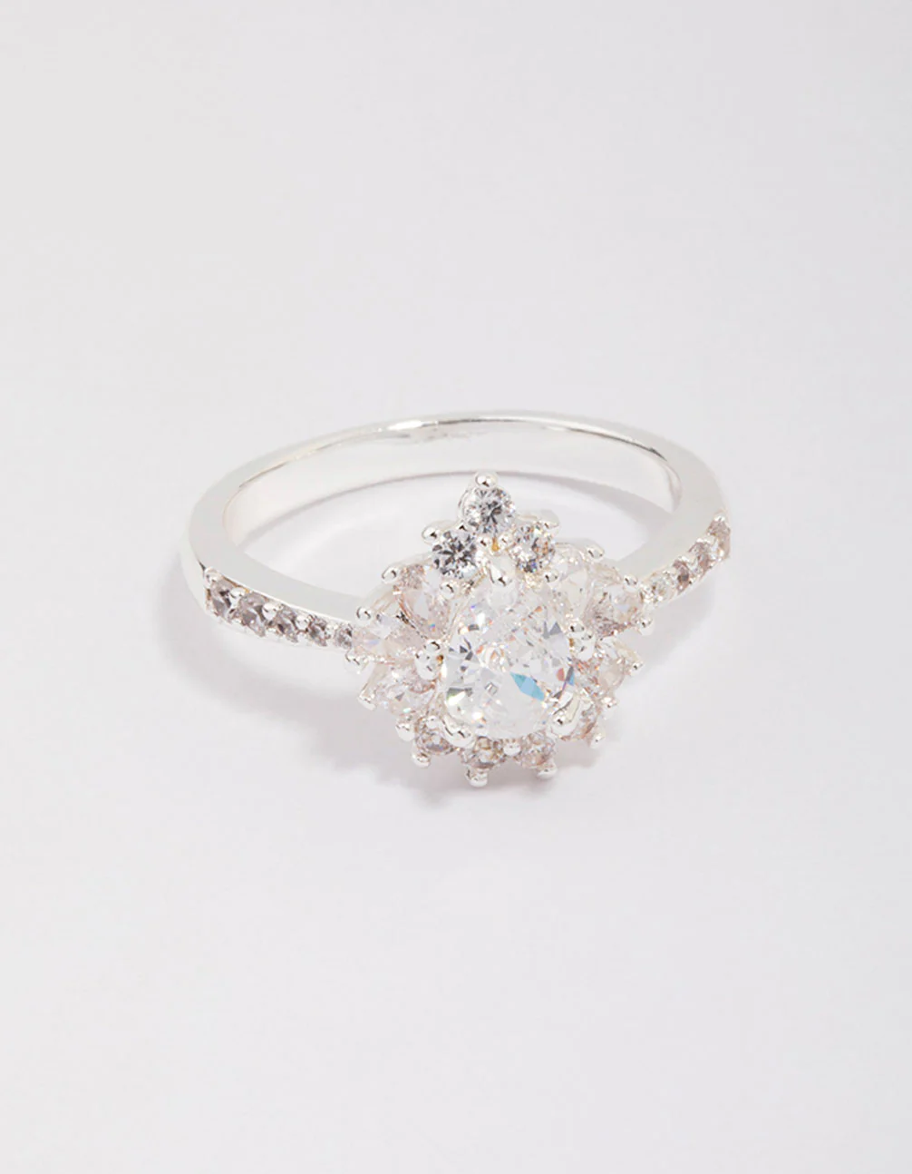 Silver Plated Regal Pear Ring - Image 3