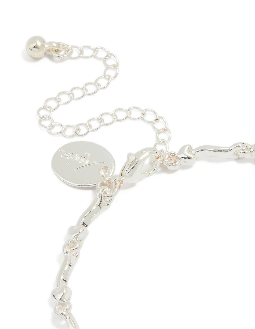 Silver Plated Winding Mini Flower Bracelet - Image 3