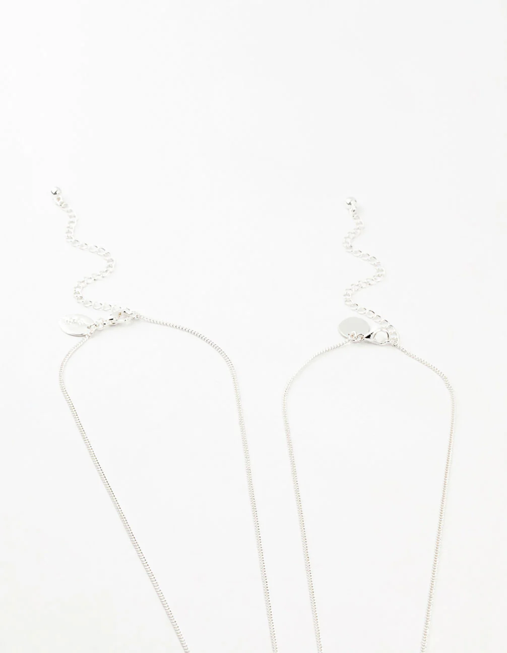 Silver Plated Wing & Diamante Cross Necklace - Image 3