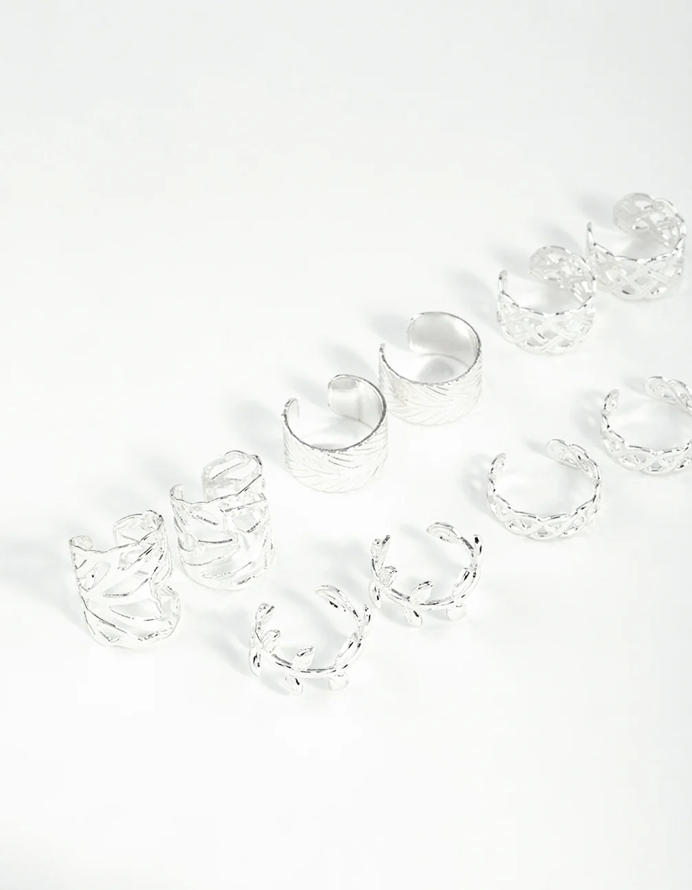 Silver Roman Leaf Cuff 10-Pack - Image 2