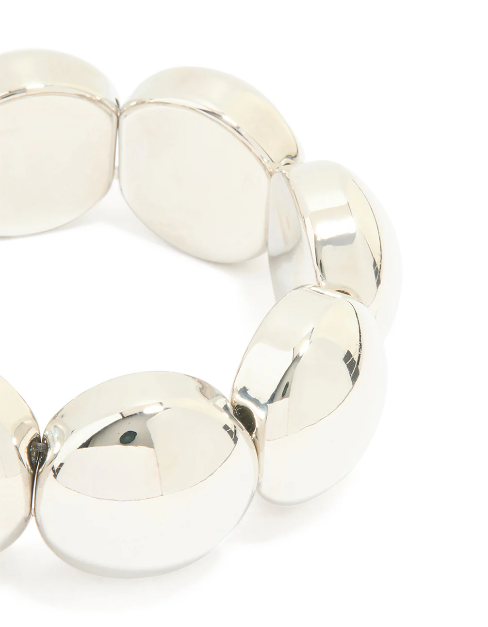 Silver Thick Bubble Stretch Bracelet - Image 2