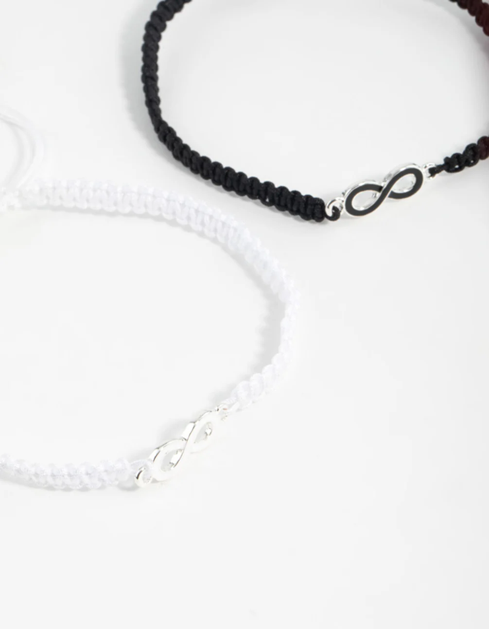 Silver Tie Infinity Bracelets 2-Pack - Image 3