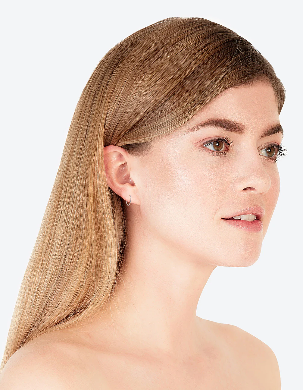 Surgical Steel Fine 10mm Sleeper Earrings - Image 3