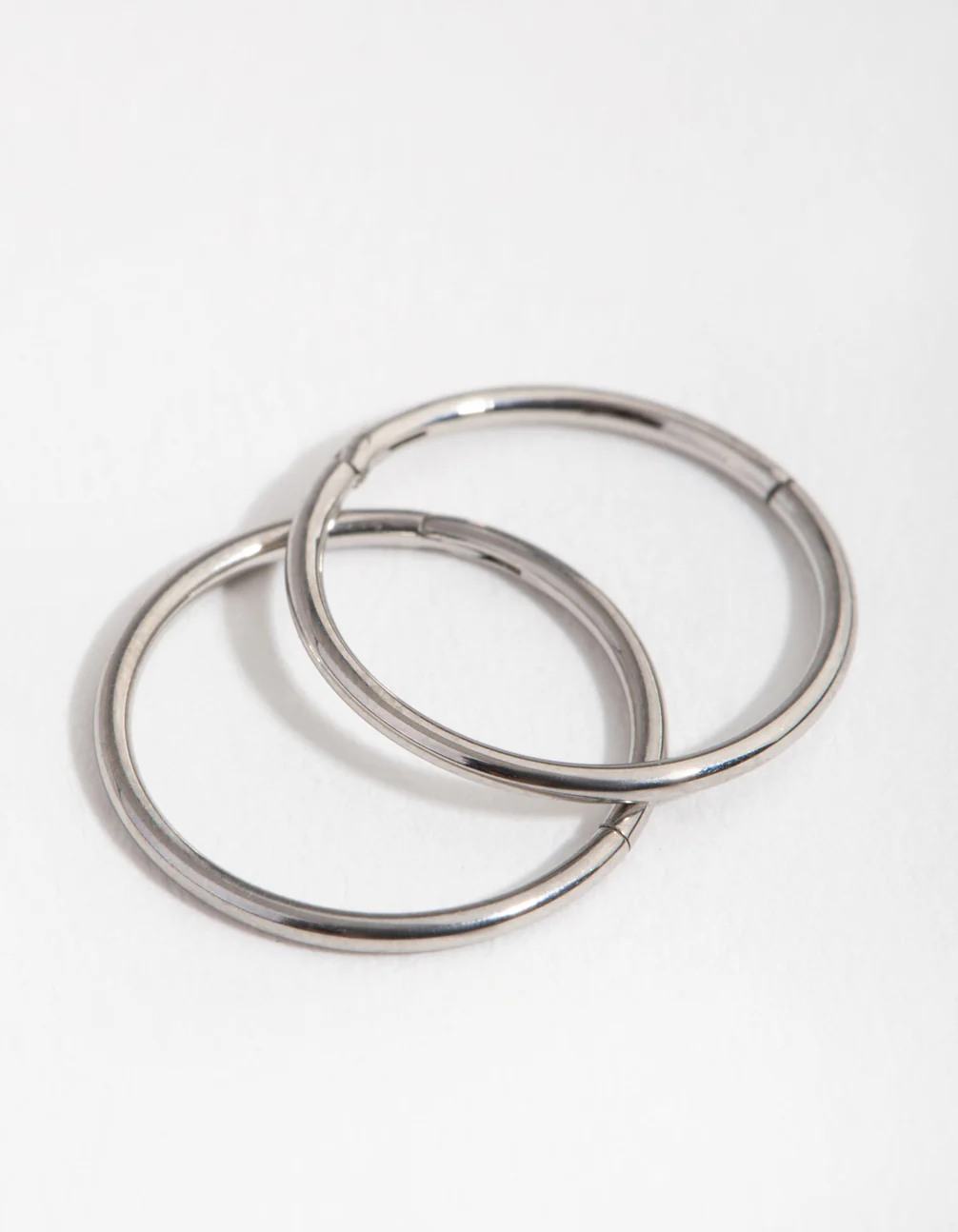 Surgical Steel Fine 10mm Sleeper Earrings - Image 4