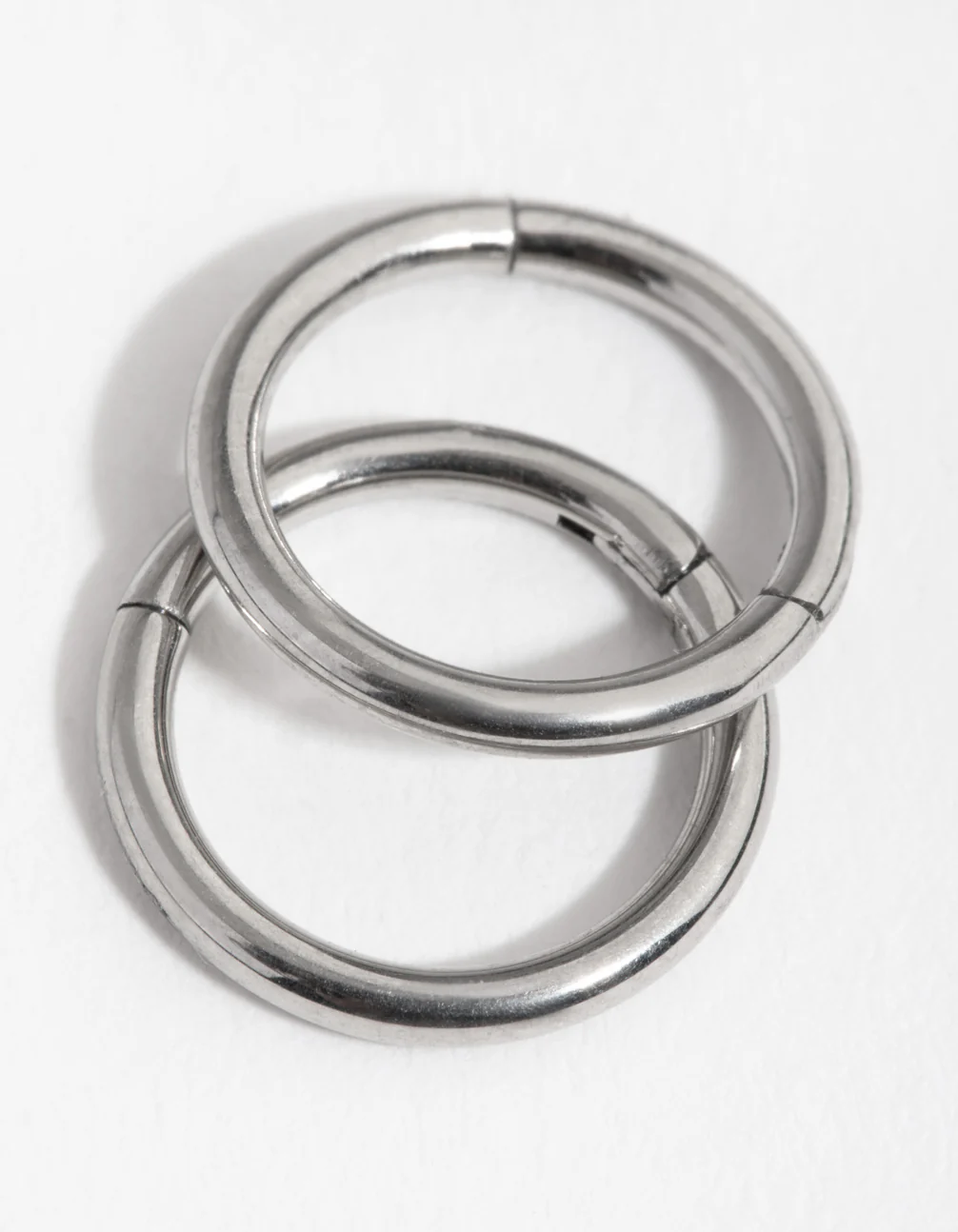 Surgical Steel Fine 8mm Sleeper Earrings - Image 3
