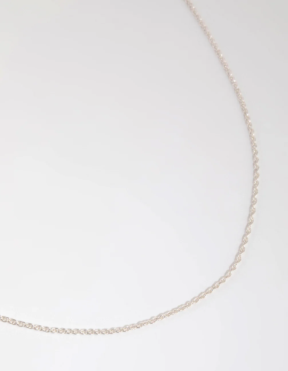 Sterling Silver Twist Chain Necklace