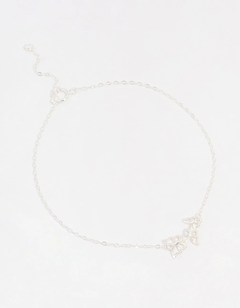 Sterling Silver Butterfly Chain Bracelet
