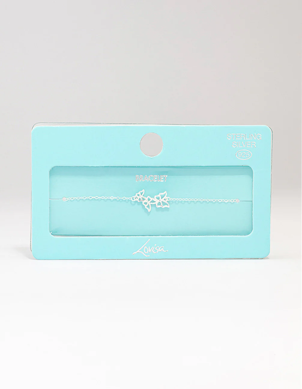 Sterling Silver Butterfly Chain Bracelet - Image 3