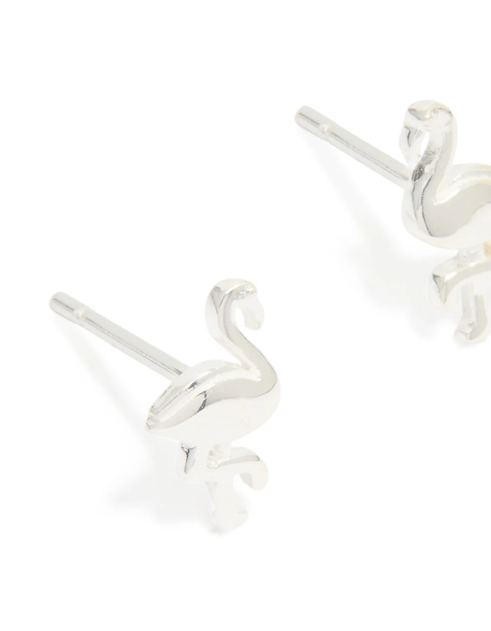 Sterling Silver Flamingo Stud Earrings - Image 4