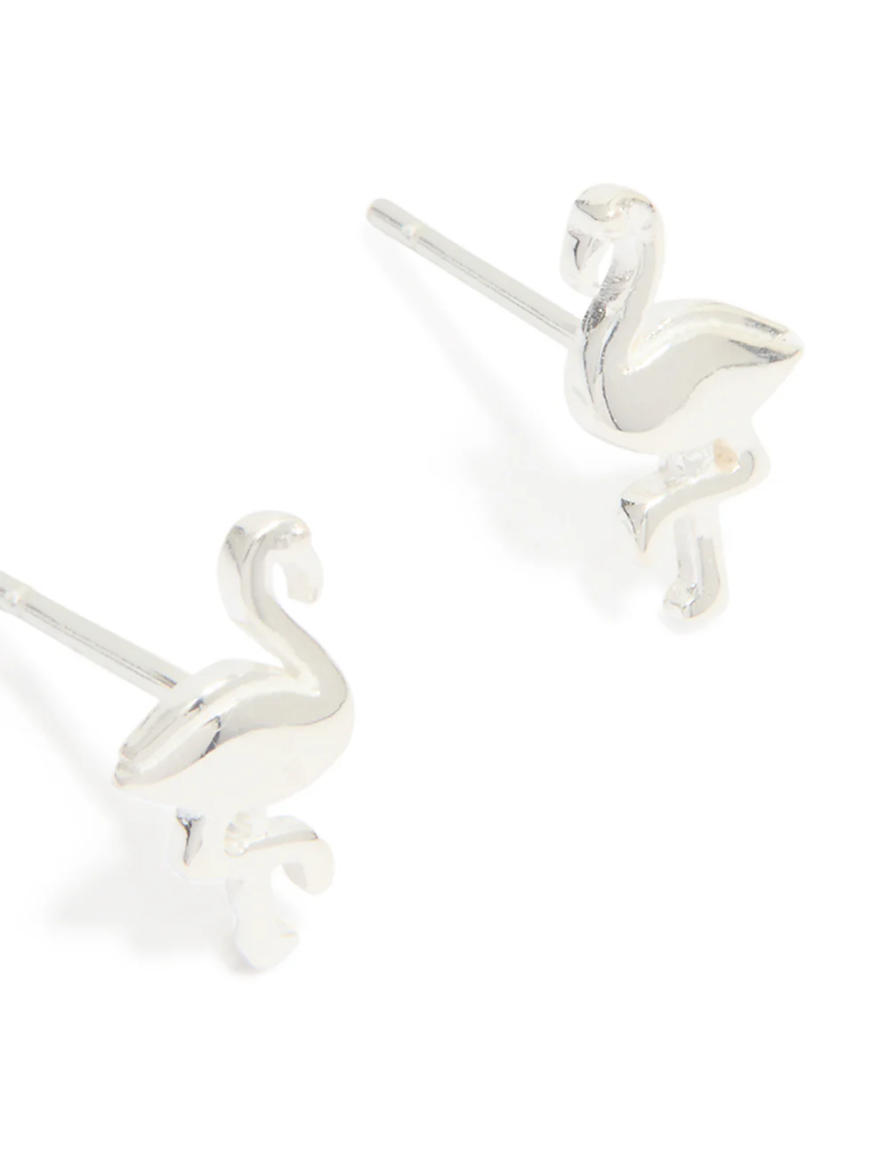 Sterling Silver Flamingo Stud Earrings - Image 5