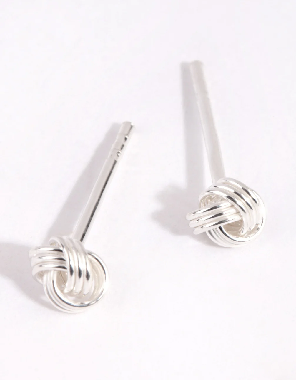 Sterling Silver Knot Stud Earrings