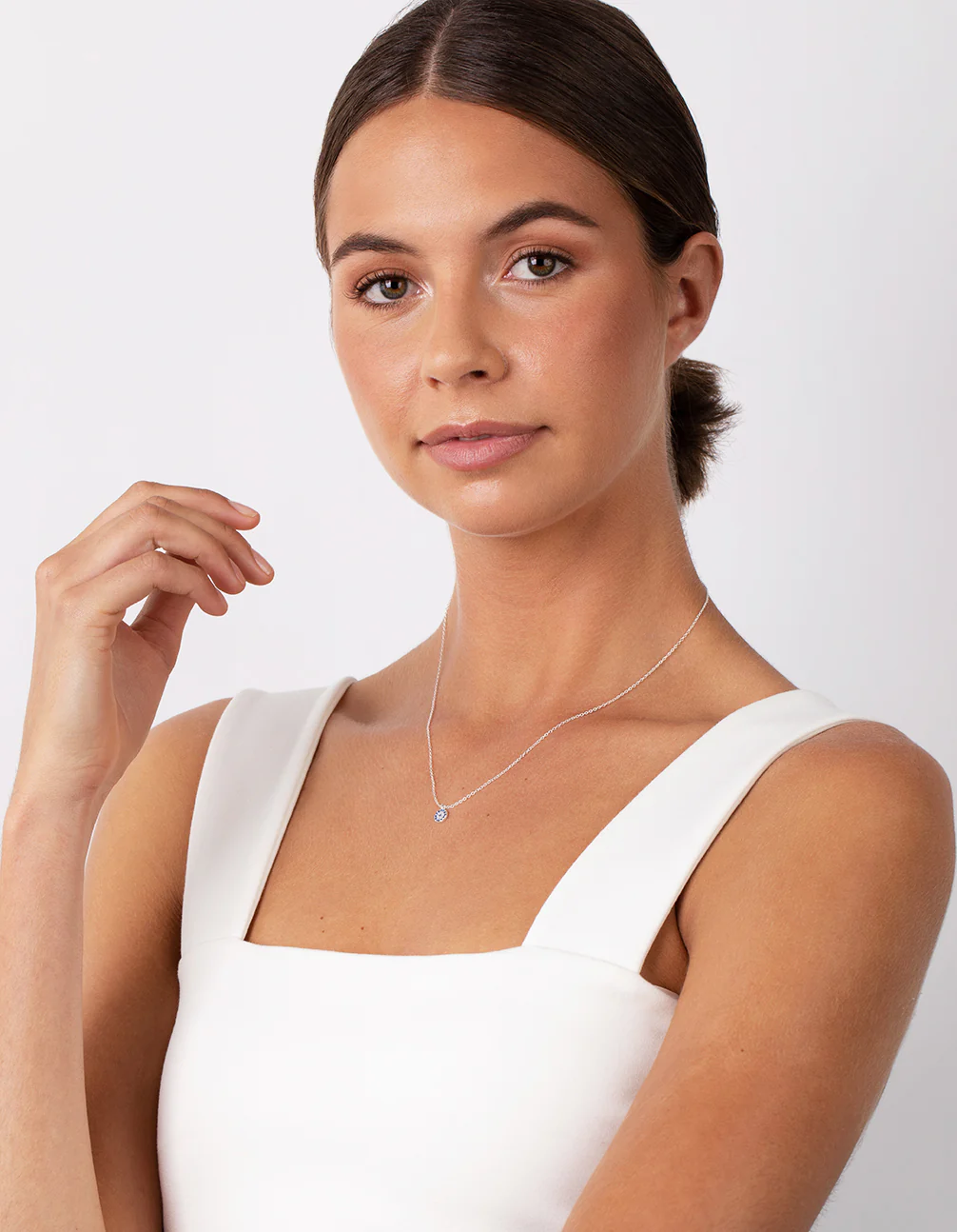 Sterling Silver Evil Eye Disc Necklace - Image 6