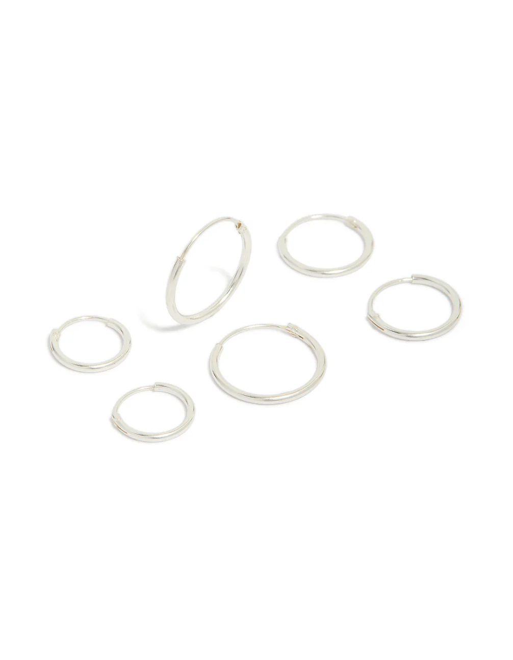Sterling Silver Classic Hoop Pack - Image 2