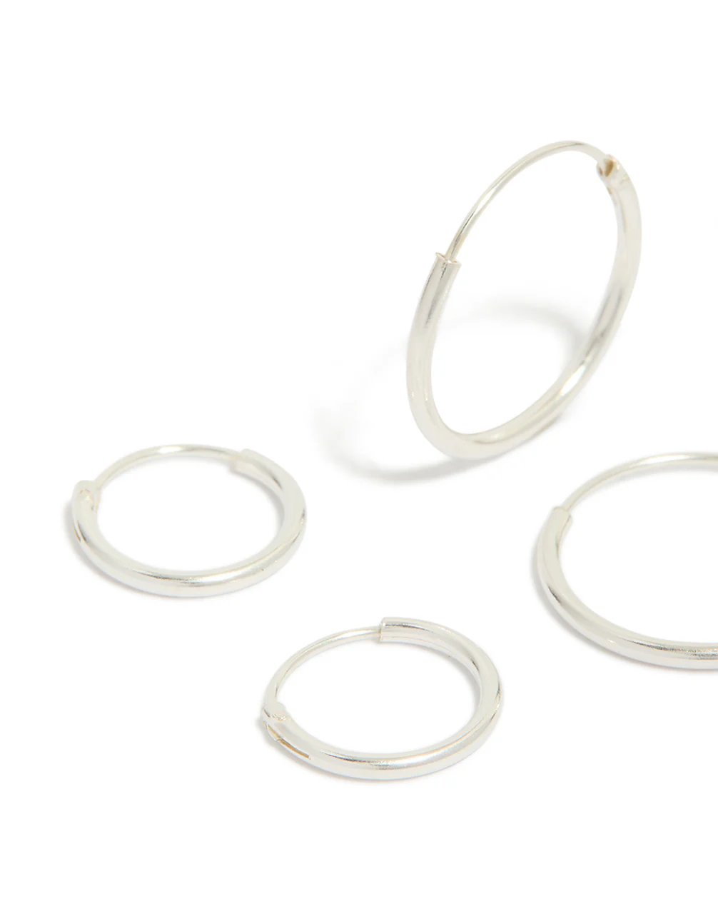 Sterling Silver Classic Hoop Pack - Image 4