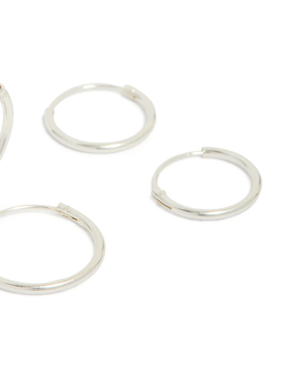 Sterling Silver Classic Hoop Pack - Image 5