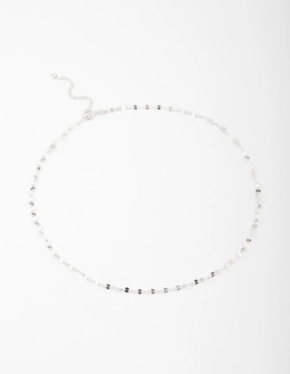 Sterling Silver Mirror Link Choker