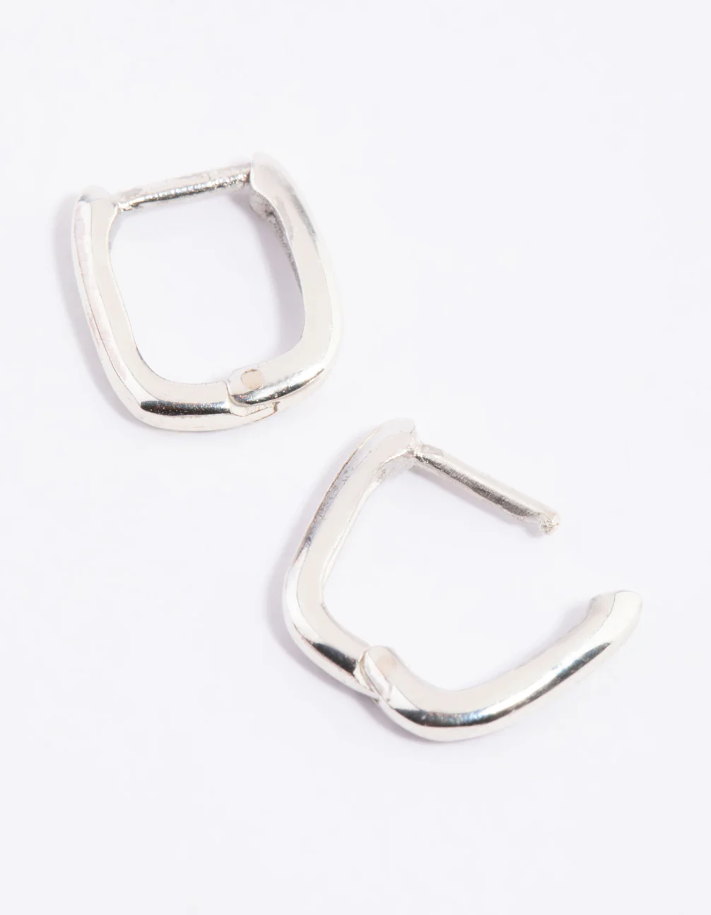 Sterling Silver Huggie Hoop Earrings - Image 5