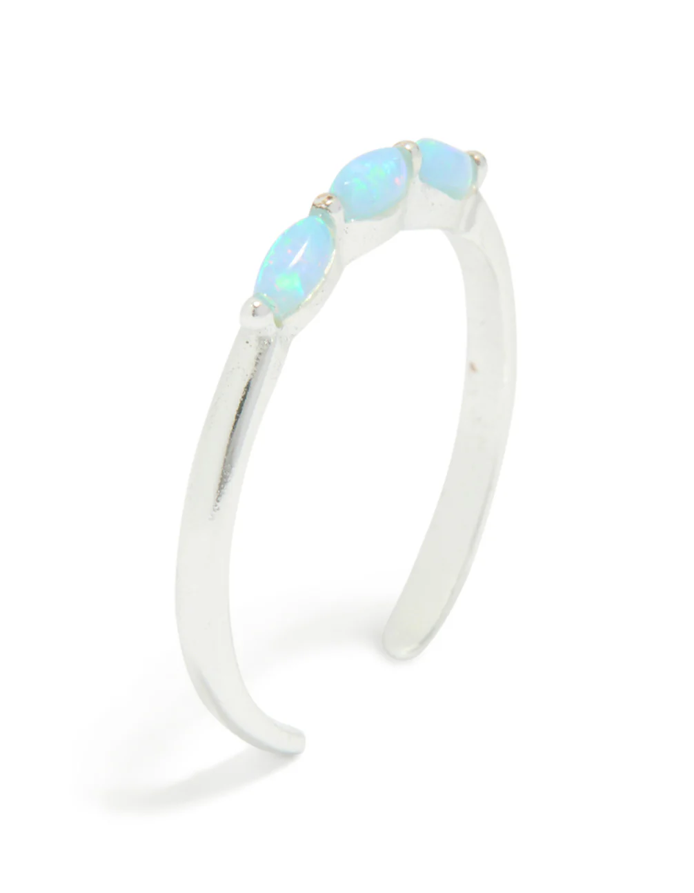Sterling Silver Blue Opal Ring - Image 4
