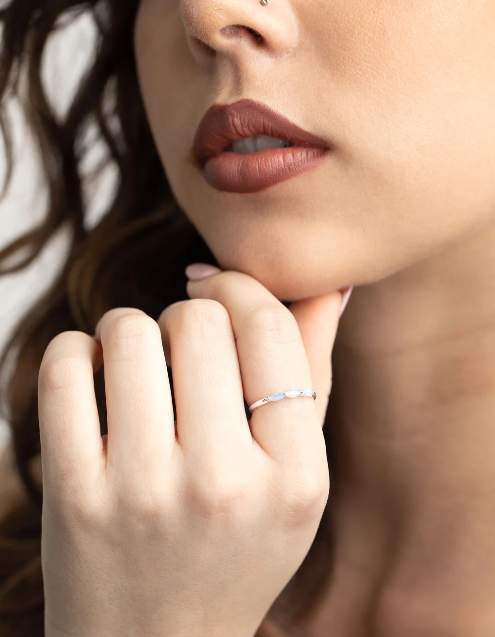 Sterling Silver Blue Opal Ring - Image 6