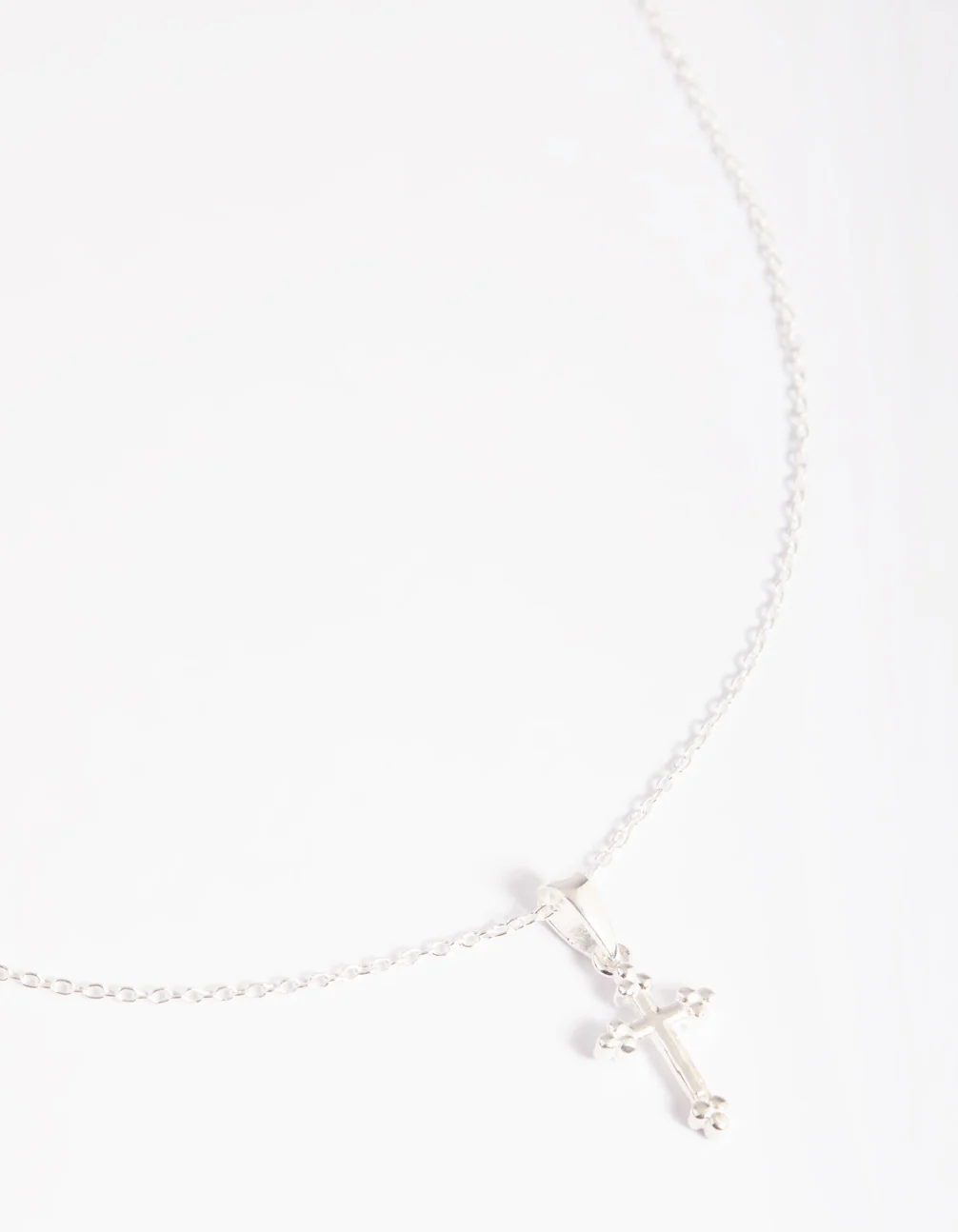 Sterling Silver Vintage Cross Necklace