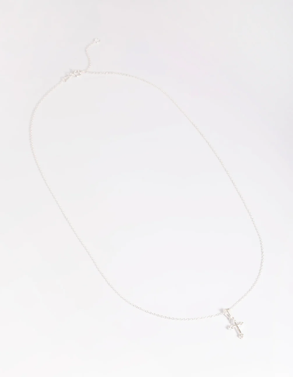 Sterling Silver Vintage Cross Necklace - Image 2