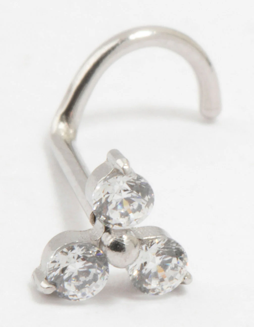 Surgical Steel Flower Threadless Nose Stud