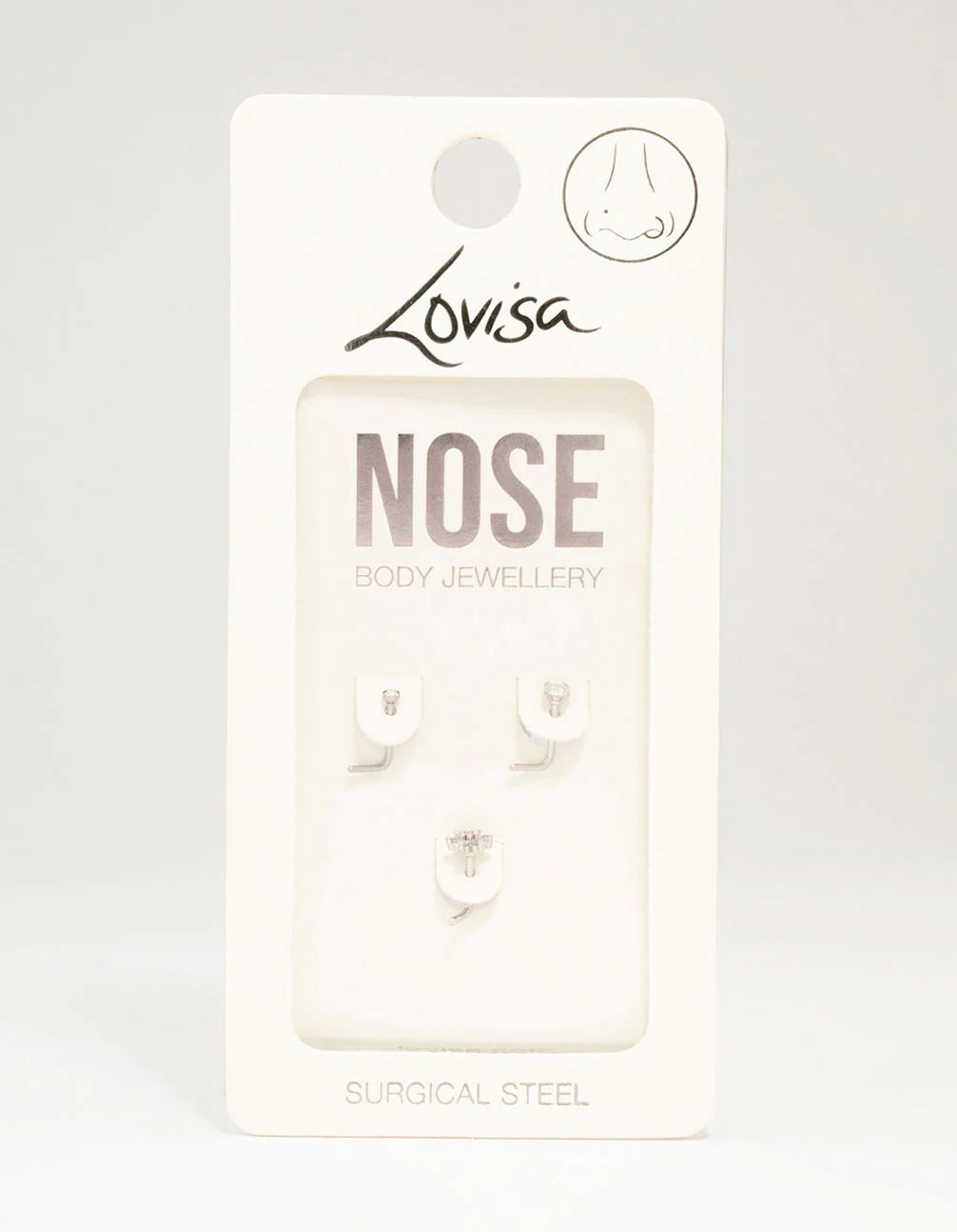Surgical Steel Flower Nose Stud 3-Pack - Image 3