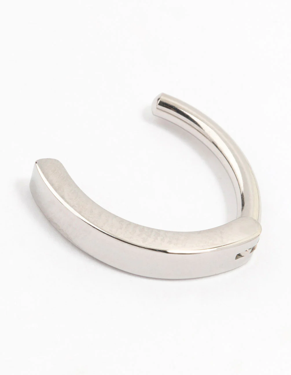 Surgical Steel Plain Curved Belly Ring - Image 2