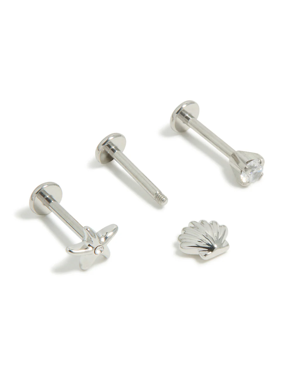 Surgical Steel Sea Shell Flat Back 3-Pack - Image 5