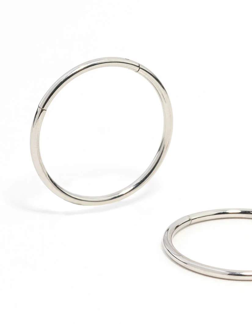 Surgical Steel Sleeper Earrings 14MM - Image 2