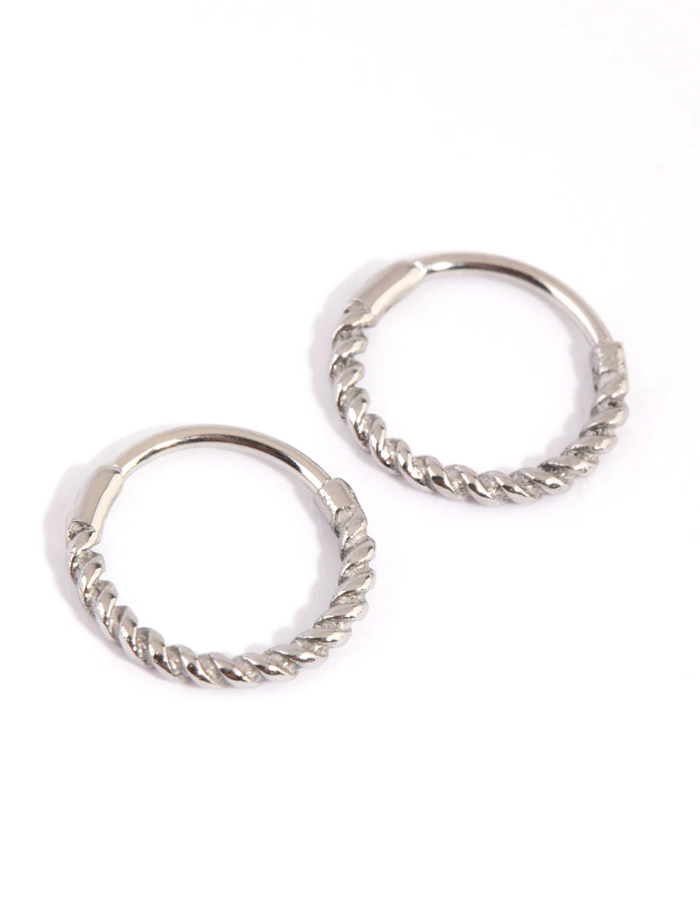 Surgical Steel Twist 8mm Sleeper Earrings
